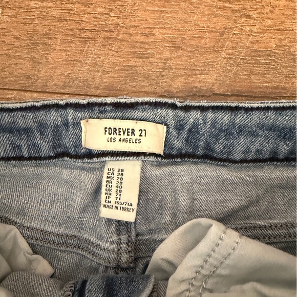 Forever 21 Distressed Blue Jeans - Picture 3 of 5